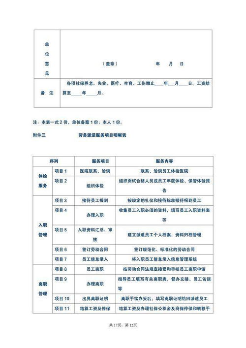 勞務派遣服務協議及其關鍵附件解讀